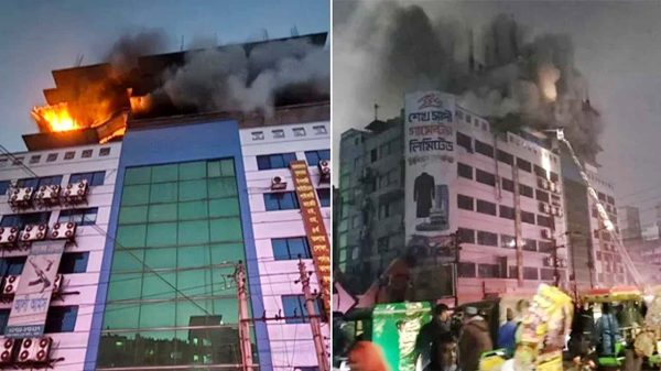 গুলিস্তানে খদ্দর বাজার কমপ্লেক্সে আগুন