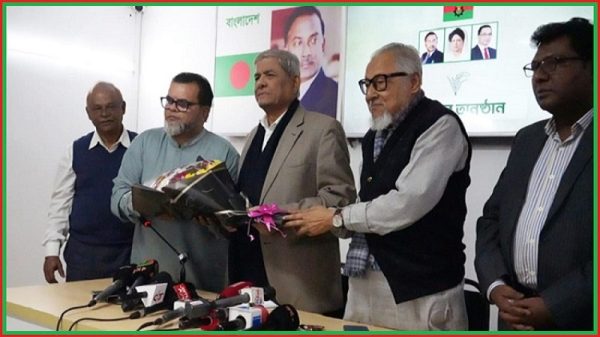 দল বিলুপ্ত করে বিএনপিতে ভিড়লেন এহসানুল হুদা