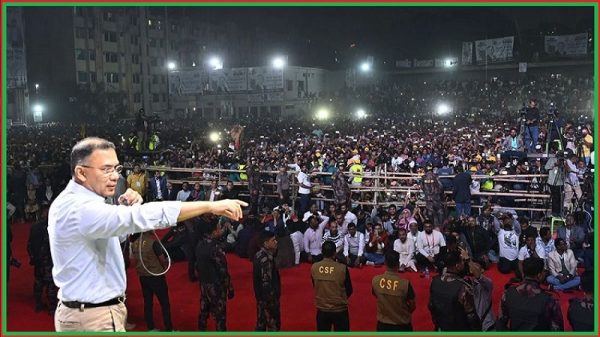 দেশ পুনর্নির্মাণ করতে হলে গণতন্ত্রকে প্রতিষ্ঠিত করতে হবে: তারেক রহমান