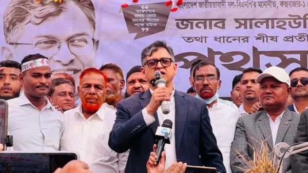 ধানের শীষে ভোট দিলে কেউ অধিকার হরণ করতে পারবে না: সালাহউদ্দিন