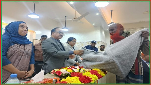 গোয়ালন্দে দুস্থদের মাঝে  শীত বস্ত্র বিতরণ 