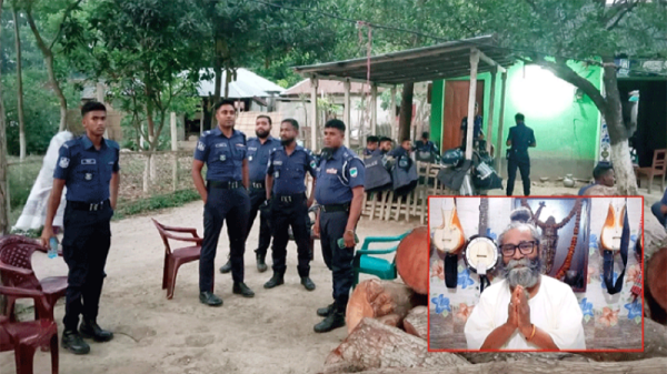 শফি মণ্ডলের বাড়িতে পুলিশ মোতায়েন, যা বললেন বাউল