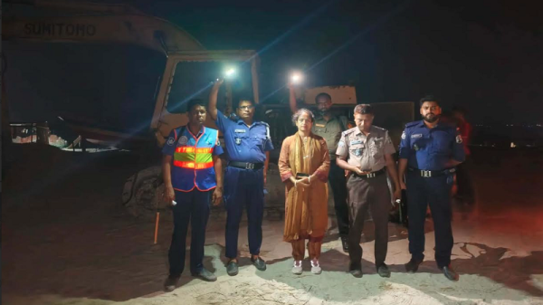 গোয়ালন্দে রাতের আধারে বালু লুট চক্রের বিরুদ্ধে ইউএনও'র অভিযান