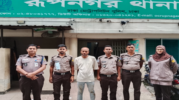 রুপনগর এলাকায় চাঁদাবাজ রাজু গাজী গ্রেফতার!