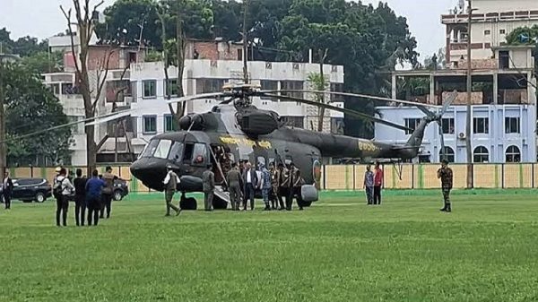 নিজ জেলা ঠাকুরগাঁওয়ে পৌঁছালেন রাষ্ট্রপতি মির্জা ফখরুল